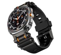 VMBVBHMDF Bracelet sport en caoutchouc fit for Samsung Galaxy Watch 7 Ultra 47 mm, bracelet en silicone for Galaxy Watch Ultra 47 mm, accessoires de remplacement(B-Black)