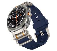 VMBVBHMDF Bracelet sport en caoutchouc fit for Samsung Galaxy Watch 7 Ultra 47 mm, bracelet en silicone for Galaxy Watch Ultra 47 mm, accessoires de remplacement(Ti-Blue)