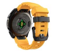 VMBVBHMDF Bracelet Sport En Silicone For Montre Fit For Garmin Fenix 8 E 7 7X Pro 6 6X 5 5X/Epix/Instinct/Forerunner 970 QuickFit 22mm 26mm(Yellow,26mm)