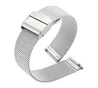 VMBVBHMDF Bracelet universel Milan en acier inoxydable, 22mm 20mm, adapté fit for Garmin Forerunner 970 570 965 745 255 265 245 645 S70, bracelet de remplacement(Silver,20mm)