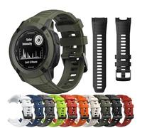 VMBVBHMDF Bracelets De Rechange For Montre Fit For Garmin Instinct 2X Solar, En Silicone, For Homme(Military Green)