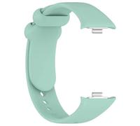 VMBVBHMDF Convient fit for Xiaomi Band 9/8 Pro Boucle noire Bracelet en silicone de sport respectueux de la peau Convient fit for Redmi Watch 6/5/4 Bracelet de remplacement(Light green)