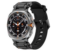 VMBVBHMDF Pour Galaxy Watch 7 Ultra 47mm Sports TPU Bracelet En Caoutchouc Fit For Samsung Ultra 47mm Mech Wind Connector TPU Bracelet De Montre En Silicone (Black 1)