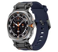 VMBVBHMDF Pour Galaxy Watch 7 Ultra 47mm Sports TPU Bracelet En Caoutchouc Fit For Samsung Ultra 47mm Mech Wind Connector TPU Bracelet De Montre En Silicone (Blue 1)