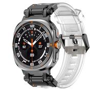 VMBVBHMDF Pour Galaxy Watch 7 Ultra 47mm Sports TPU Bracelet En Caoutchouc Fit For Samsung Ultra 47mm Mech Wind Connector TPU Bracelet De Montre En Silicone (Transparent 1)