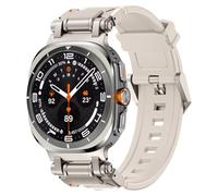 VMBVBHMDF Pour Galaxy Watch 7 Ultra 47mm Sports TPU Bracelet En Caoutchouc Fit For Samsung Ultra 47mm Mech Wind Connector TPU Bracelet De Montre En Silicone (Starlight 2)