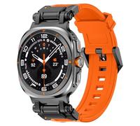 VMBVBHMDF Pour Galaxy Watch 7 Ultra 47mm Sports TPU Bracelet En Caoutchouc Fit For Samsung Ultra 47mm Mech Wind Connector TPU Bracelet De Montre En Silicone (Orange 1)