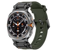 VMBVBHMDF Pour Galaxy Watch 7 Ultra 47mm Sports TPU Bracelet En Caoutchouc Fit For Samsung Ultra 47mm Mech Wind Connector TPU Bracelet De Montre En Silicone (Green 1)