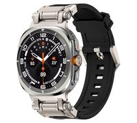 VMBVBHMDF Pour Galaxy Watch 7 Ultra 47mm Sports TPU Bracelet En Caoutchouc Fit For Samsung Ultra 47mm Mech Wind Connector TPU Bracelet De Montre En Silicone (Black 2)