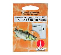 VMC - Hameçon monté mer forgé bronzé par 10 (N°14)