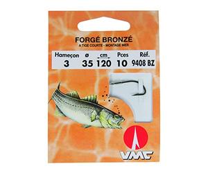 VMC - Hameçon monté mer forgé bronzé par 10 (N°14)