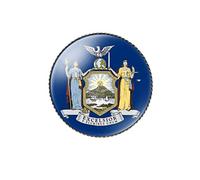 vmcoatdu Broche ronde de 2,5 cm avec drapeau de la Caroline du Sud en métal et incrustation de verre, style revivalisme, badge souvenir pour chapeau, vêtements, sac à dos, One Size, Métal, Pas de