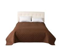 VMDVBNA Alèse imperméable Couvre-lit imperméable, protège-Matelas matelassé, for lit King Size, for Animaux domestiques, Chiens et Chats, Couvre-lit pour Lit(5 Brown,259x208cm(102x82in) G)