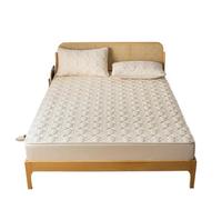 VMDVBNA Alèse imperméable Housse de Matelas imperméable, Drap-Housse matelassé épais, Protecteur, Queen Size avec Drap lit à Bande élastique pour Lit(02-SCH-NAI ka,150x190x30cm)