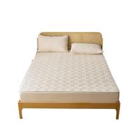 VMDVBNA Alèse imperméable Housse de Matelas imperméable, Drap-Housse matelassé épais, Protecteur, Queen Size avec Drap lit à Bande élastique pour Lit(01-HXG-NAI ka,160x200x30cm)