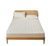 VMDVBNA Alèse imperméable Housse de Matelas imperméable, Drap-Housse matelassé épais, Protecteur, Queen Size avec Drap lit à Bande élastique pour Lit(02-SCH-NAI bai,150x190x30cm)