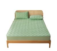 VMDVBNA Alèse imperméable Housse de Matelas imperméable, Drap-Housse matelassé épais, Protecteur, Queen Size avec Drap lit à Bande élastique pour Lit(02-SCH-cuilv,120x200x30cm)
