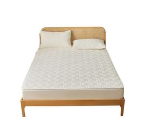 VMDVBNA Alèse imperméable Housse de Matelas imperméable, Drap-Housse matelassé épais, Protecteur, Queen Size avec Drap lit à Bande élastique pour Lit(01-HXG-NAI bai,90x200x30cm)