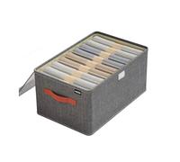 VMDVBNA Boite Rangement Boîte de rangement Oxford for vêtements et pantalons avec couvercle transparent(9grids with lid)