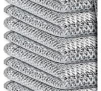 VMDVBNA Chiffon Chiffon de Nettoyage Magique épais Double Face, Chiffons en Fil d'acier métallique, Vaisselle Cuisine, Pot, Lavage, Outils Serviettes, 12/1 pièces pour Maison(4PCS,Single Layer)