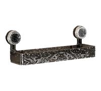 VMDVBNA Etagere douche Applique murale transparente sans perçage, Style luxueux, motif Glacier, étagère à ventouse, Triangle multifonctionnel amovible pour Maison(Hui-B)