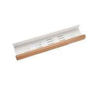 VMDVBNA Etagere douche Étagères de rangement salle bain en bois, support mural , planche d'assaisonnement sans poinçon, organisateur douche pour Maison(Yellow,50CM)