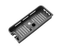 VMDVBNA Etagere douche Organisateur de support rangement salle bains, sans perçage, tige levage, tête, plateau shampoing Gel, étagères à poteaux pour Maison(Grey A)