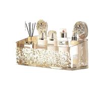 VMDVBNA Etagere douche Panier d'étagère à ventouse, motif de Glacier léger, Installation en une seconde, organisateur salle bain, rangement rotatif for aspirer et enlever pour Maison(295*95*105mm)