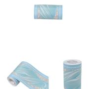 VMDVBNA Frise murale adhesive Autocollant à motif auto-adhésif en PVC, Film décoratif imperméable for chambre coucher, cuisine, salle de bains, carrelage, papier peint pour Maison(Color-1,5m x 10cm)