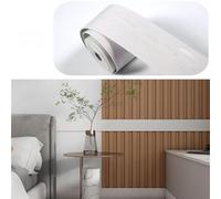 VMDVBNA Frise murale adhesive Autocollants de sol auto-adhésifs en marbre, 5m, 1 pièce, for ligne plinthe salon, taille étanche pour Maison(WHITE)