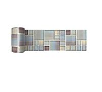 VMDVBNA Frise murale adhesive Autocollants muraux auto-adhésifs for plinthes, rebord de fenêtre, carrelage en céramique, ligne taille d'angle, 2M pour Maison(BS097)