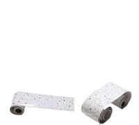 VMDVBNA Frise murale adhesive Autocollants muraux imperméables for salle de bain, 5M, bordure plinthe auto-adhésive, carrelage rustique pour Maison(White Star)