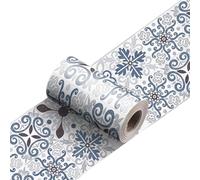 VMDVBNA Frise murale adhesive Bande décorative de ligne taille carreaux, bâton pelage plinthe salle bains, autocollant mural en céramique dosseret cuisine pour Maison(YX-179,20cmX240cmX1roll)