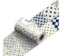 VMDVBNA Frise murale adhesive Bande décorative de ligne taille carreaux, bâton pelage plinthe salle bains, autocollant mural en céramique dosseret cuisine pour Maison(YX-178,30cmX240cmX1roll)