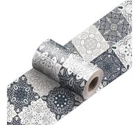 VMDVBNA Frise murale adhesive Bande décorative de ligne taille carreaux, bâton pelage plinthe salle bains, autocollant mural en céramique dosseret cuisine pour Maison(YX-156,30cmX240cmX1roll)