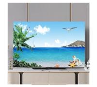 VMDVBNA Housse TV Housse de protection anti-poussière for capot télévision, 32 à 75 pouces, jolie couverture moniteur, d'écran pour Écran(08,60inch(140x85cm))
