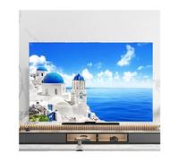 VMDVBNA Housse TV Housse de protection anti-poussière for TV, serviette 43 pouces, 55, 50, 65, couverture suspendue for écran LCD, décoration universelle multi-tailles pour Écran(03,55inch(130x80cm))