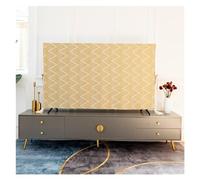 VMDVBNA Housse TV Housse de protection contre la poussière for TV, serviette murale verticale Style européen for salon, tissu couverture universel 60 à 65 pouces pour Écran(Blue,70-inch 160x92cm)