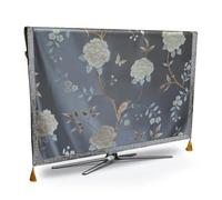 VMDVBNA Housse TV Luxe la télé Couvercle de poussière fleur résistant aux intempéries anti-poussière Protégez le plasma Table Type tissu Tableau runneur Coussin pour Écran(C,70inch)