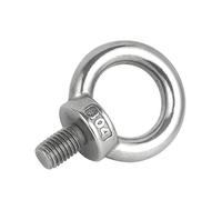 VMDVBNA Œillets de Vis Écrous à œil de levage en acier inoxydable 304/anneau vis, anneau boulon, écrou d'accrochage, M4 M5 M6 M8 M10 M12(Eye Screw,M6 x2pcs)