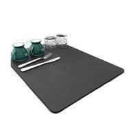 VMDVBNA Tapis de Souris Tapis de Cuisine Absorbant for Vaisselle, Tapis séchage, d'égouttage, résistant à la Chaleur, Set Table égouttoir pour Bureau Maison(Dark Gray,19.69in 23.62in)