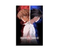 VMEOLLXUU Death Note Comics Characters Collective Art Poster Peinture décorative sur toile Art mural pour salon, chambre à coucher, 20 x 30 cm