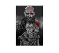VMEOLLXUU God of War Classics Peinture Art Poster Peinture décorative Toile Art mural Salon Poster Chambre Peinture d'art mural Impression d'image moderne Décoration de salle familiale 08 x 12 pouces