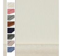 VmG-Store Cord Teddy Tissu en peluche au mètre - Cordon large avec peluche douce - Double face - 0,25 m x 145 cm de large - Pour vêtements d'hiver, coussins, doudous, vêtements (001 écru)