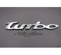 VmG-Store Emblème turbo 3D en plastique ABS avec dos en mousse adhésive (chromé)