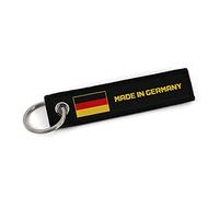 VmG-Store Porte-clés « Made in Jet Tag » - 105 x 25 mm - Drapeau de pays - Matériau robuste et solide - Remaillé avec des drapeaux élégants S135 (Allemagne)