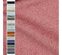 VmG-Store Tissu en frêne au mètre, 15 couleurs pour la couture - Peignoir en frêne - Largeur 145 cm (053 I Rose ancien)