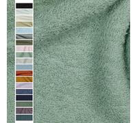 VmG-Store Tissu en frotté au mètre, 15 couleurs pour la couture, peignoir en frotté, largeur 145 cm (040 I Menthe)