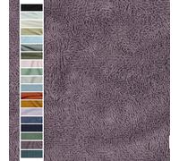 VmG-Store Tissu en frottis au mètre, 15 couleurs pour la couture, peignoir en frottis, largeur 145 cm (058 I Raisin)