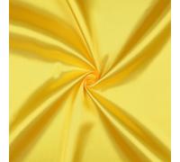 VmG-Store Tissu satin - 2 m x 146 cm - Coupon - Pas de mètre - Polyester soyeux - À coudre - Brillant - Pour vêtements, rideaux, costumes, robe pour femme - Jupe (008 jaune)